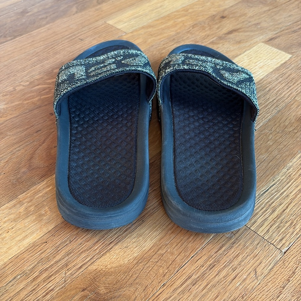 APL Big Logo Techloom Slide Black Gold Silver size 10 - Picture 5 of 7